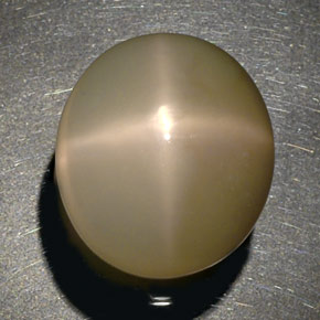 34.77캐럿 천연 크림 스타 문스톤, 투명한, 20.7×18.3 mm, 투명/반투명