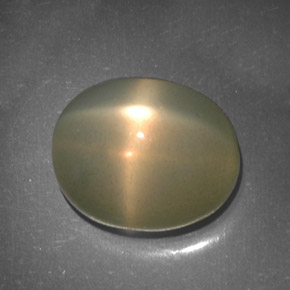 5.11캐럿 천연 크림 스타 문스톤, 투명한, 11×8.9 mm, 투명/반투명