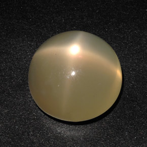 11.49캐럿 천연 오렌지 크림 스타 문스톤, 투명한, 14.01 mm, 투명/반투명