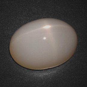 18.30캐럿 천연 크림 스타 문스톤, 타원형 컷, 19×14.3 mm, 투명한