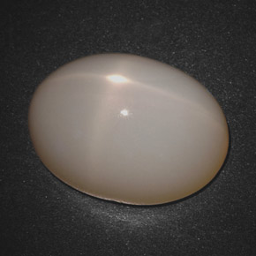 18.30캐럿 천연 크림 스타 문스톤, 타원형 컷, 19×14.3 mm, 투명한