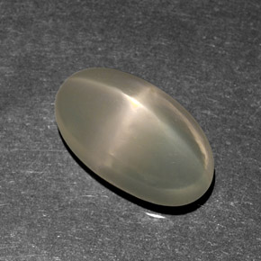 9.37캐럿 천연 크림 스타 문스톤, 투명한, 16×9 mm, 투명/반투명