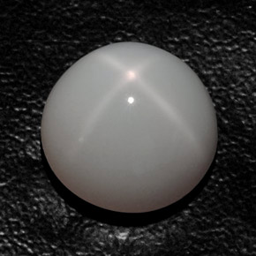 14.83캐럿 천연 화이트 스타 문스톤, 투명한, 15.01 mm, 투명/반투명