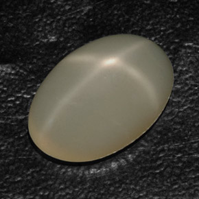 10.93캐럿 천연 크림 스타 문스톤, 투명한, 17.7×12 mm, 투명/반투명
