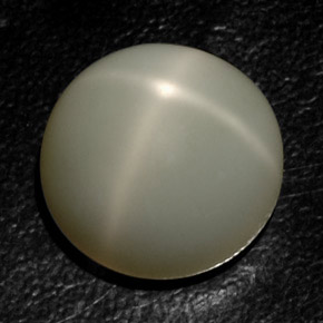 18.89캐럿 천연 크림 스타 문스톤, 투명한, 16.46 mm, 투명/반투명
