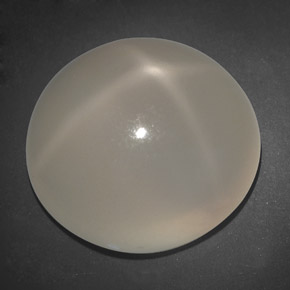 20.74캐럿 천연 크림 스타 문스톤, 투명한, 18.41 mm, 투명/반투명