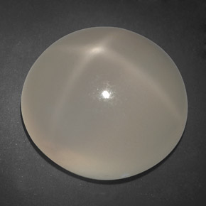 20.74캐럿 천연 크림 스타 문스톤, 투명한, 18.41 mm, 투명/반투명