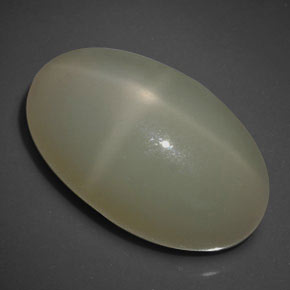 23.22캐럿 천연 크림 스타 문스톤, 투명한, 21.7×13.3 mm, 투명/반투명