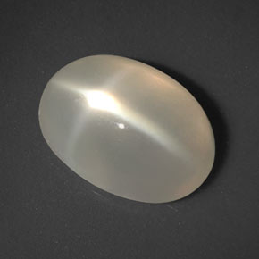 3.39캐럿 천연 오렌지 크림 스타 문스톤, 투명한, 11.6×8.4 mm, 투명/반투명
