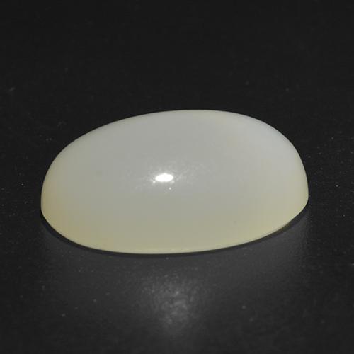 5.32캐럿 천연 따뜻한 화이트 스타 문스톤, 타원형 컷, 14×9.6 mm, 투명한