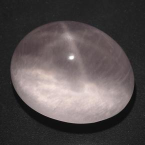 57.39캐럿 천연 라이트 로즈 핑크 스타 로즈 쿼츠, 타원형 컷, 투명한