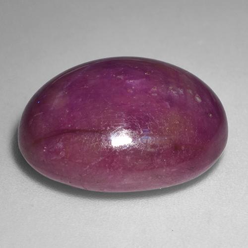 24.57캐럿 천연 딥 레드 스타루비, 타원형 컷, 불투명체
