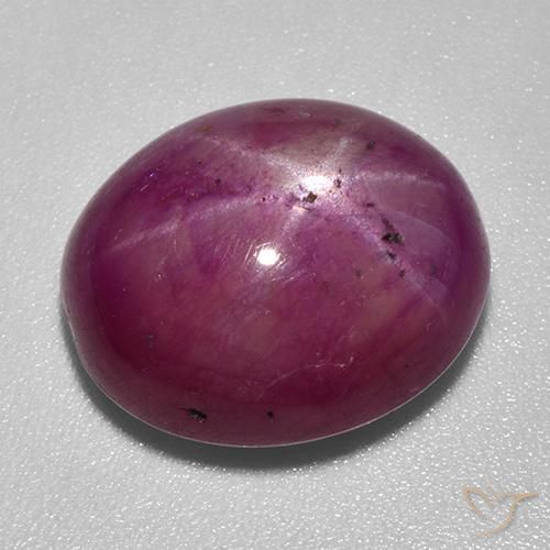 14.45캐럿 천연 딥 레드 스타루비, 타원형 컷, 불투명체