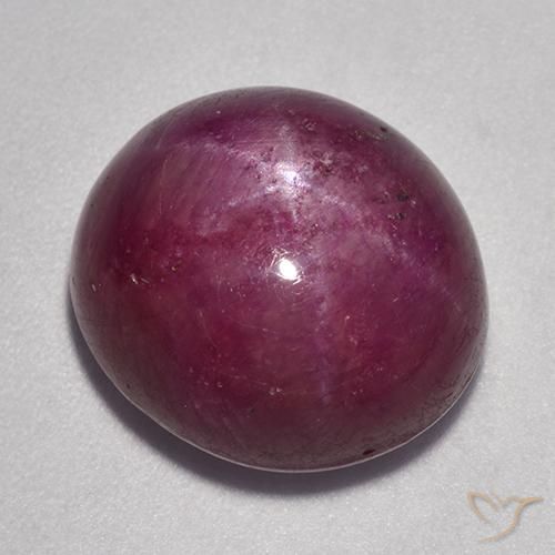 16.58ct 자연스러운 라즈베리 레드 스타루비, 타원형, 불투명체