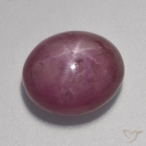 9.23ct 자연스러운 미디엄 레드 스타루비, 타원형, 불투명체