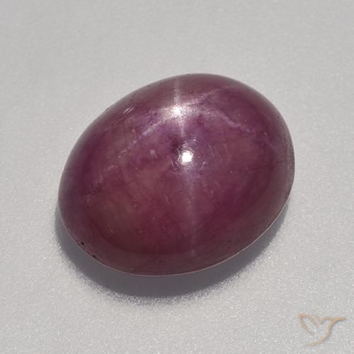 9.04ct 자연스러운 라즈베리 레드 스타루비, 타원형, 불투명체