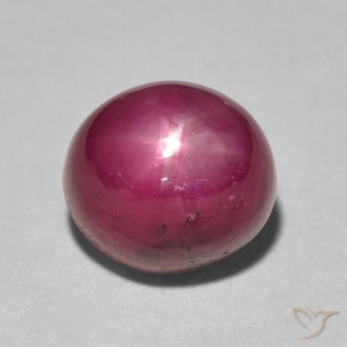 5.96ct 자연스러운 잼 레드 스타루비, 타원형, 불투명체