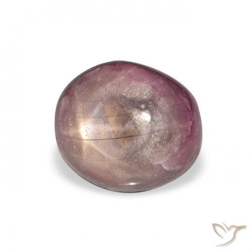 4.41캐럿 천연 Medium Dark-Purple 스타루비, 타원형, 불투명체