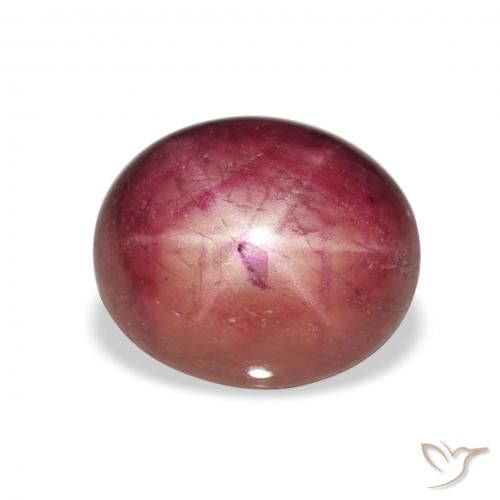 8.14ct 자연스러운 Medium Light-Purple 스타루비, 타원형, 불투명체