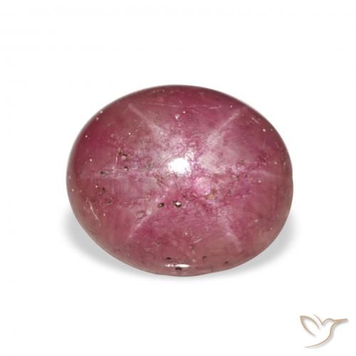 6.23ct 자연스러운 마젠타 스타루비, 타원형, 불투명체