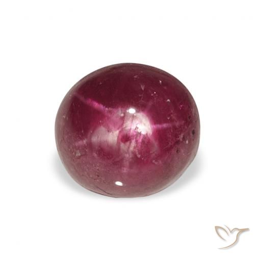 4.52ct 자연스러운 딥 마젠타 스타루비, 타원형, 불투명체