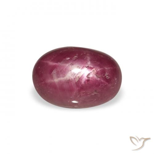 2.87ct 자연스러운 Medium Light-Purple 스타루비, 타원형, 불투명체