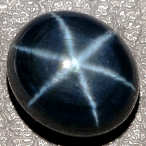 12.43캐럿 천연 블루 스타 사파이어, 타원형 컷, 12.8×11.1 mm, 투명한