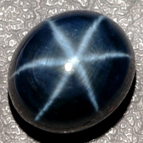12.43캐럿 천연 블루 스타 사파이어, 타원형 컷, 12.8×11.1 mm, 투명한