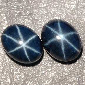 캐럿 천연 블루 스타 사파이어 보석, 타원형 컷, 7.5×5.7 mm, 투명한