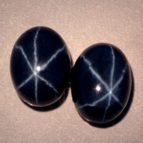 캐럿 천연 블루 스타 사파이어 보석, 타원형 컷, 7.1×5.3 mm, 불투명체