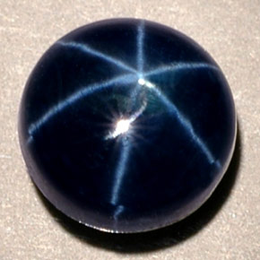 1.94캐럿 천연 블루 스타 사파이어, 라운드 컷, 6.55 mm, 투명한