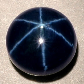 1.94캐럿 천연 블루 스타 사파이어, 라운드 컷, 6.55 mm, 투명한