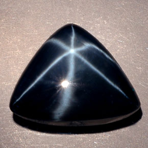 13.29캐럿 천연 블루 스타 사파이어, 투명한, 15.6×12.3 mm, 투명/반투명