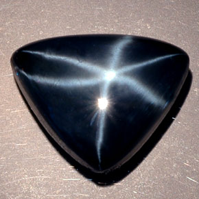 13.29캐럿 천연 블루 스타 사파이어, 투명한, 15.6×12.3 mm, 투명/반투명