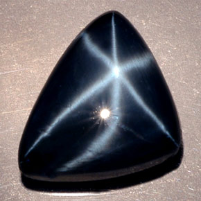 13.29캐럿 천연 블루 스타 사파이어, 투명한, 15.6×12.3 mm, 투명/반투명
