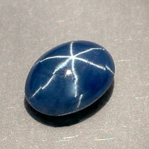 1.01캐럿 천연 블루 스타 사파이어, 투명한, 6.7×5.1 mm, 투명/반투명