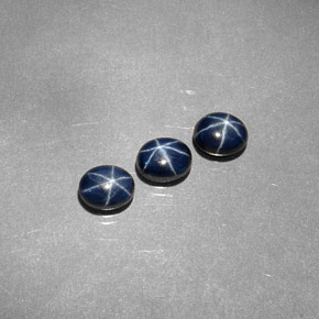 캐럿 천연 파란색 스타 사파이어 보석, 타원형 컷, 불투명체