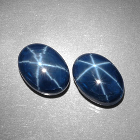 캐럿 천연 블루 스타 사파이어 보석, 타원형 컷, 10.8×7.6 mm, 불투명체