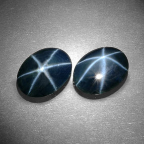 캐럿 천연 블루 스타 사파이어 보석, 타원형 컷, 10.9×8.3 mm, 불투명체