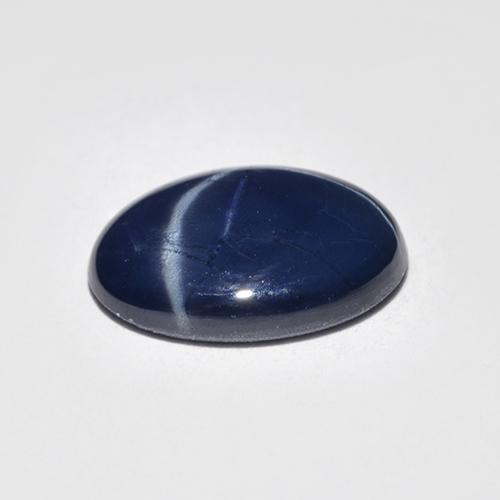 2.57캐럿 천연 네이비 블루 스타 사파이어, 타원형 컷, 10.2×7.9 mm, 투명한