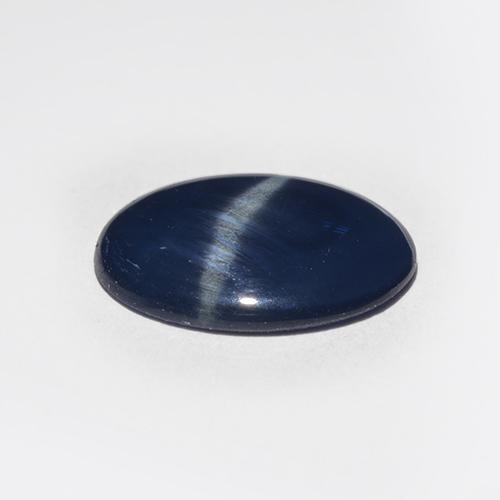 2.25캐럿 천연 다크 블루 스타 사파이어, 타원형 컷, 10.7×8.9 mm, 투명한