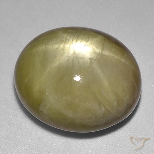 48.29ct 자연스러운 흙빛 노란색 스타 사파이어, 타원형, 불투명체