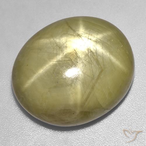 46.06ct 자연스러운 황금색 스타 사파이어, 타원형, 불투명체