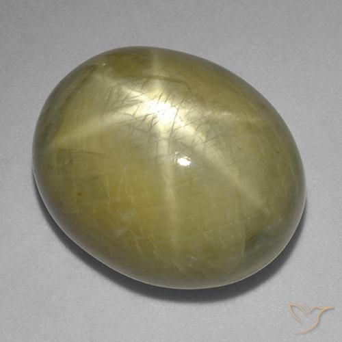 45.27ct 자연스러운 흙빛 노란색 스타 사파이어, 타원형, 불투명체