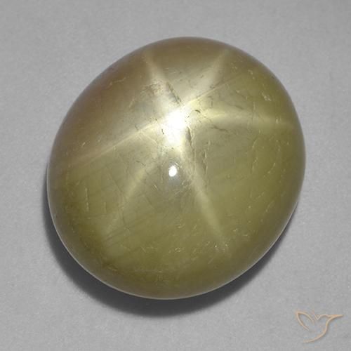 32.10ct 자연스러운 황금색 스타 사파이어, 타원형, 불투명체