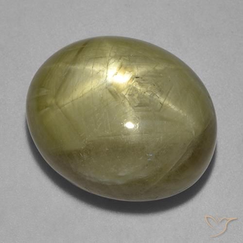 26.69ct 자연스러운 황금색 스타 사파이어, 타원형, 불투명체