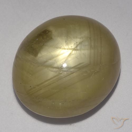 28.87ct 자연스러운 황금색 스타 사파이어, 타원형, 불투명체