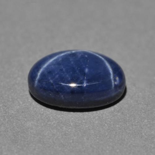 1.30캐럿 천연 네이비 블루 스타 사파이어, 타원형 컷, 7.1×5.2 mm, 불투명체