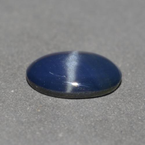 0.72캐럿 천연 트와일라잇 블루 스타 사파이어, 타원형 컷, 6.8×4.9 mm, 투명한
