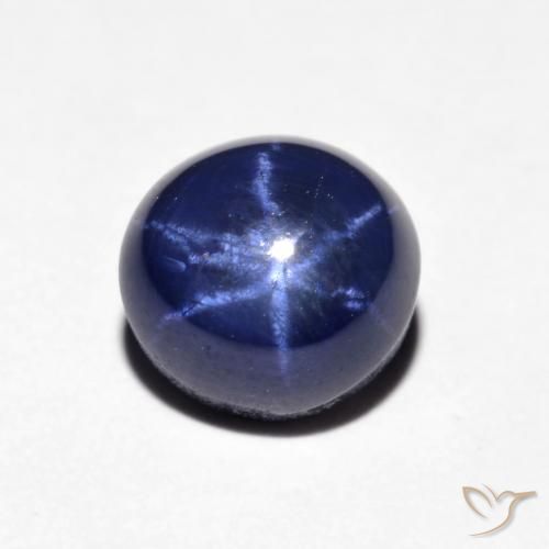 2.51ct 자연스러운 진한 파랑 스타 사파이어, 둥근, 불투명체
